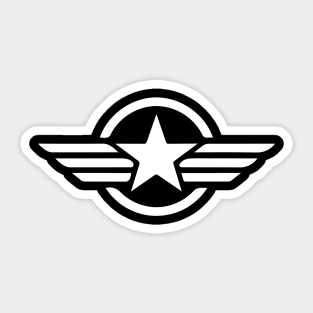 White Star Wings Sticker